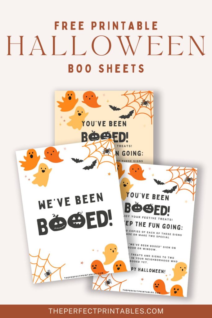 Halloween Boo Sheets