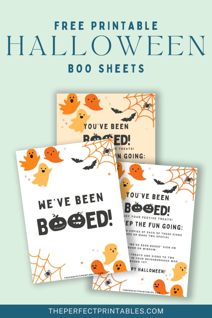 Halloween "You've Been Booed" Signs