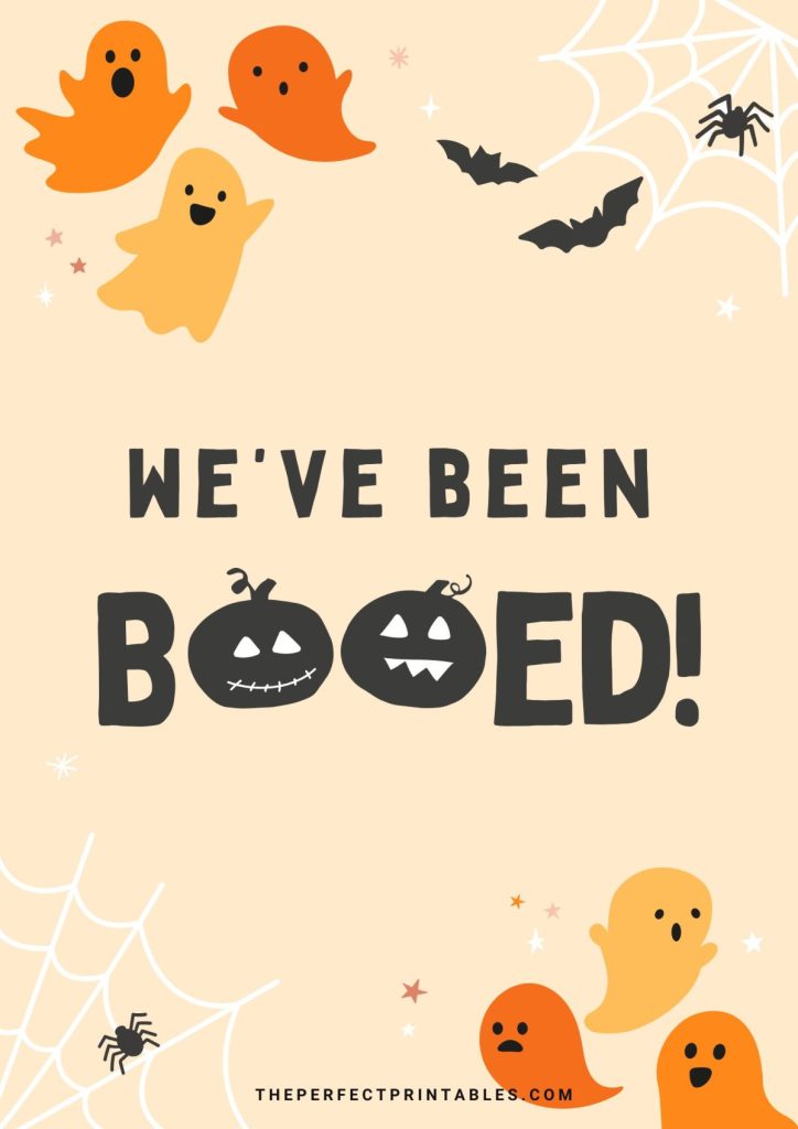 Halloween "You've Been Booed" Signs