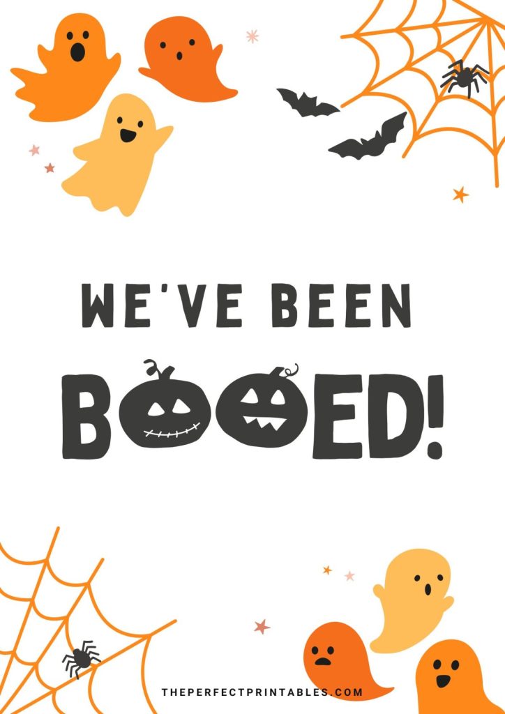 Halloween "You've Been Booed" Signs