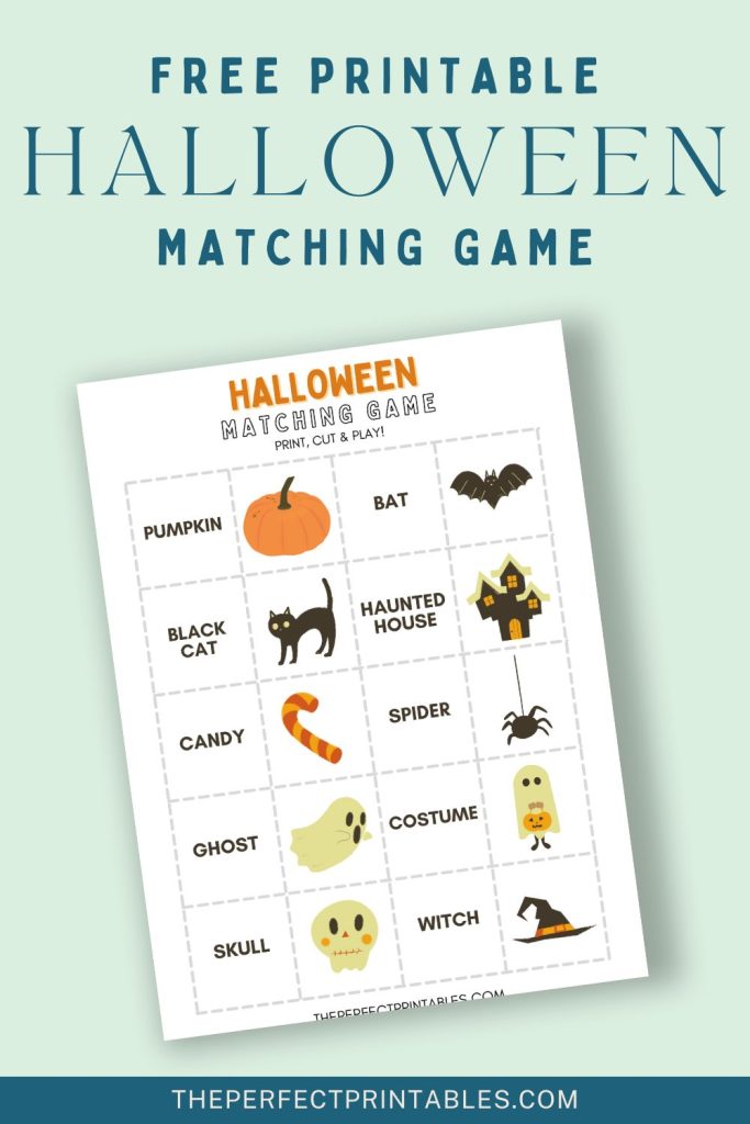 Free Halloween Matching Game Printable