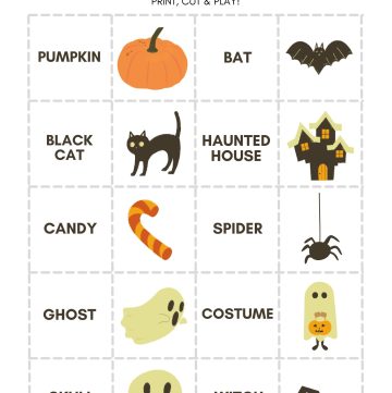 Halloween Matching Game Printable